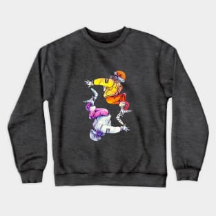 Two People in Space Crewneck Sweatshirt